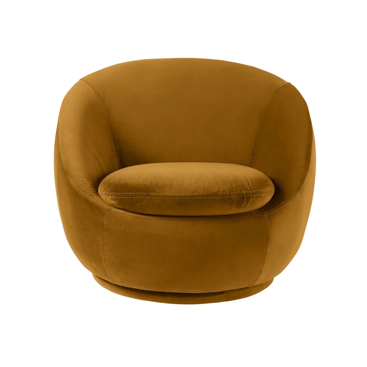 2026 NewBetter Homes & Gardens Mira Swivel Accent Chair, Cream Shearling