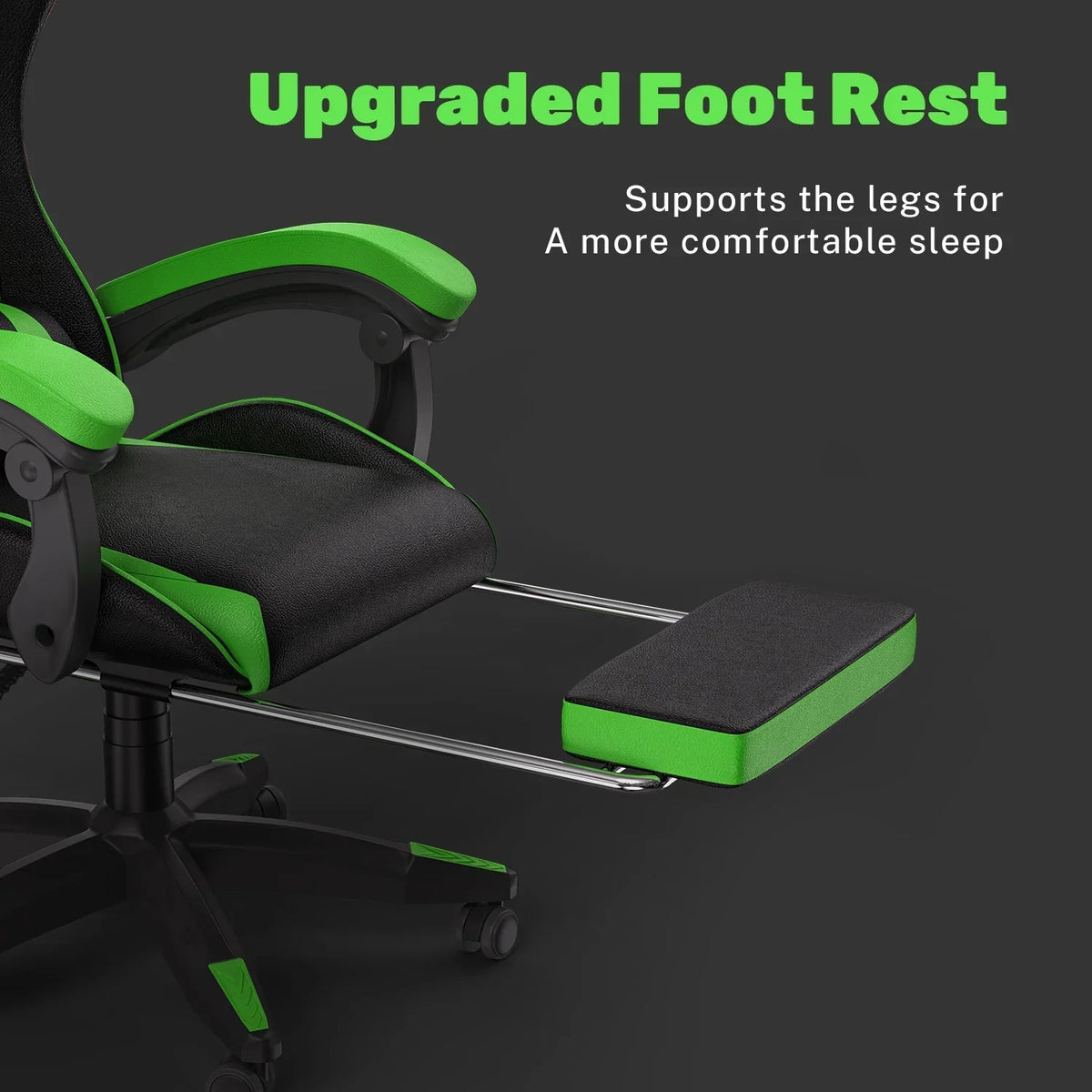 2026 NewBigzzia Gaming Chair Office Chair, Ergonomic Game Chair with Height Adjustable Headrest and Lumbar Support for Adults Teens, Black & White
