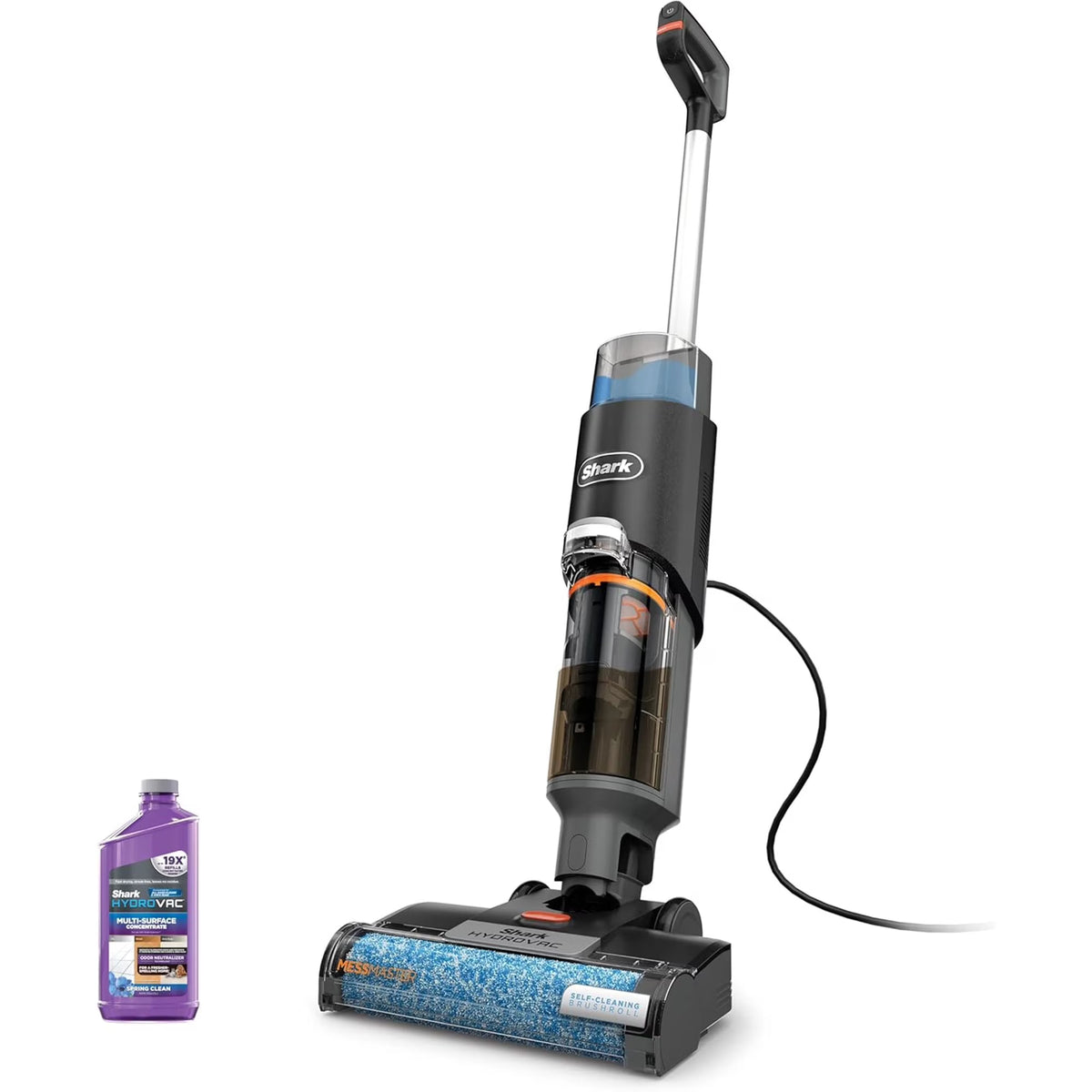 2026 NewShark HydroVac MessMaster Wet Dry Corded Vacuum Cleaner, 3-in-1 Multi-Surface Vacuum Mop & Self-Cleaning System, Lightweight, Powerful Suction, for Hard Floors & Area Rugs, WD160