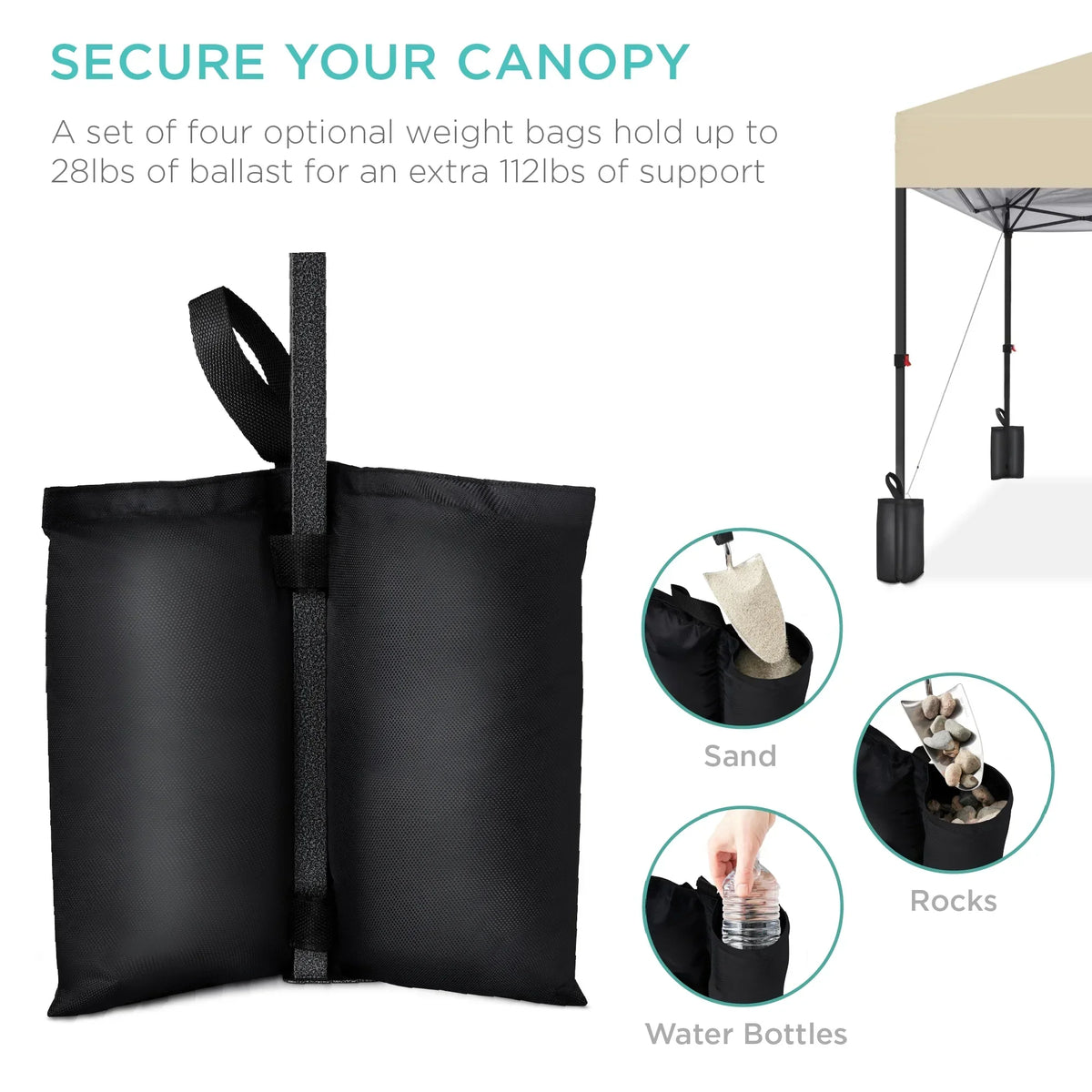 2026 NewBest Choice Products 12x12ft Easy Setup Pop Up Canopy w/ 1-Button Setup, Wheeled Case, 4 Weight Bags - Navy Blue