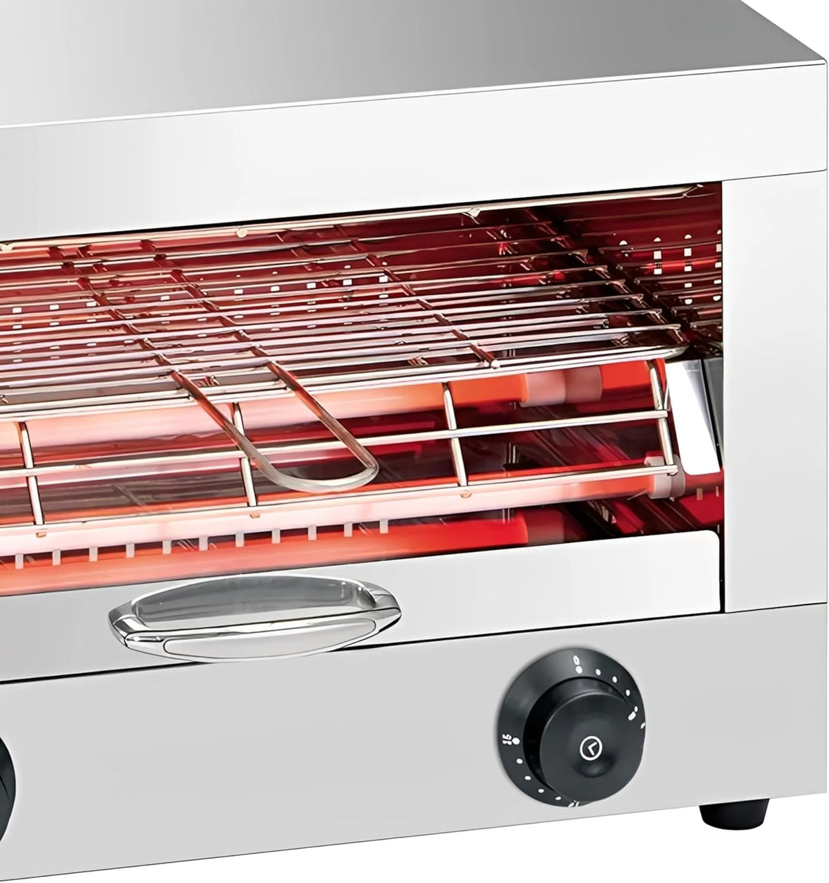 2026 MBH - Tostadora industrial eléctrica 1 piso INOX para HOSTELERÍA. Horno tostador de pan profesional para bar y restaurante.