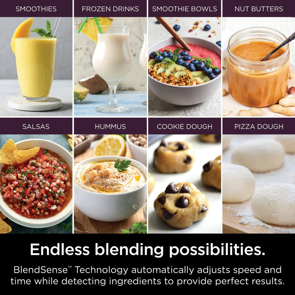 2026 NewNinja Detect Kitchen System Power Blender + Processor with Blend Sense Technology, Silver, TB400