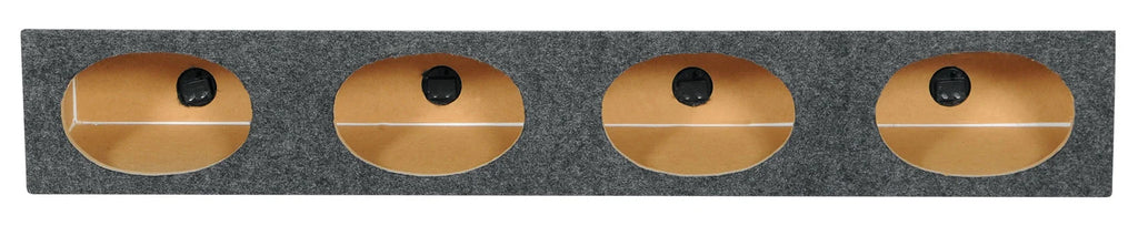 2026 New(4) Rockville RV69.4A 6x9" 1000w 4-Way Car Speakers+Quad Speaker Enclosure Box