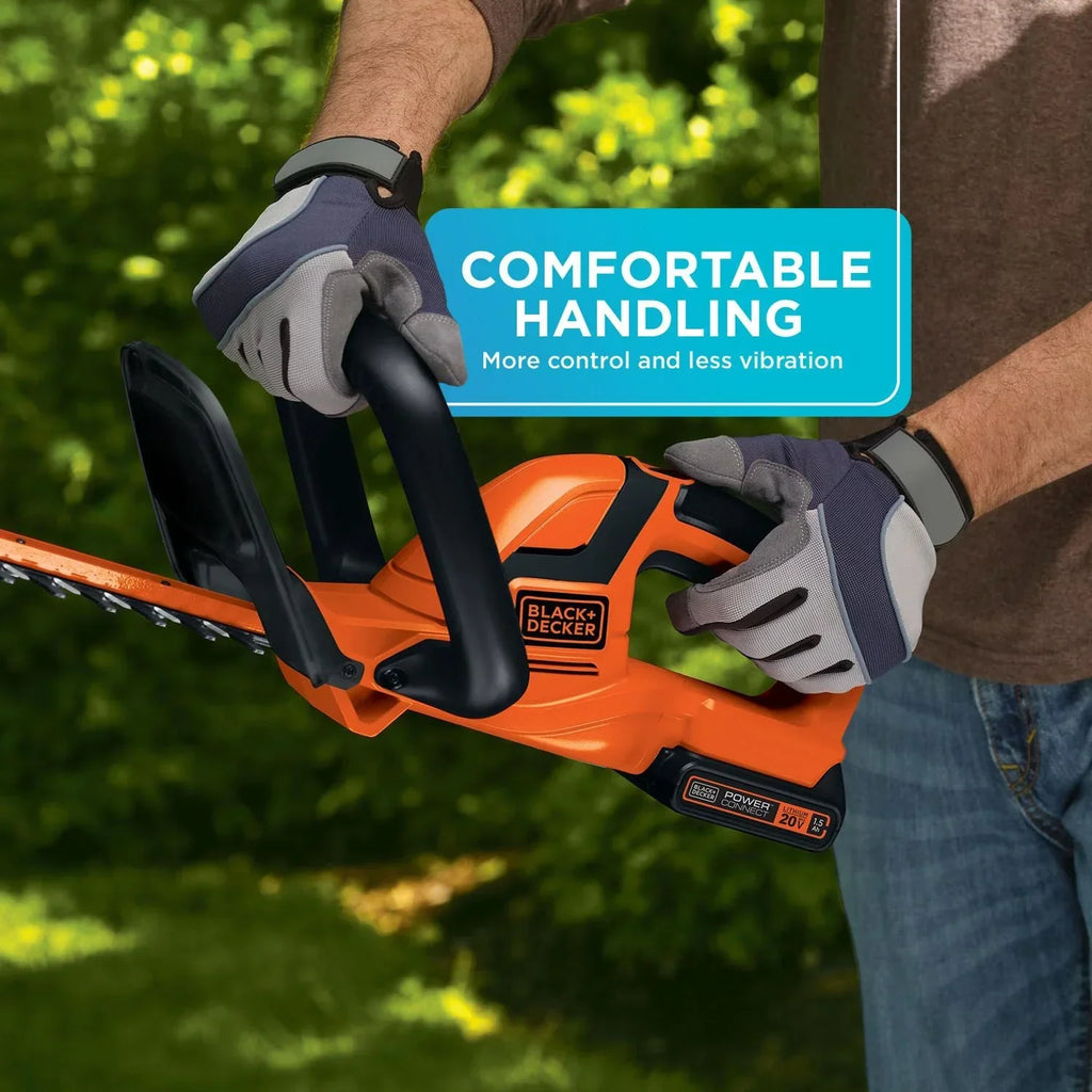 2026 NewBLACK+DECKER 20V Cordless Hedge Trimmer, 22-Inch, 1.5Ah, Battery and Charger Included