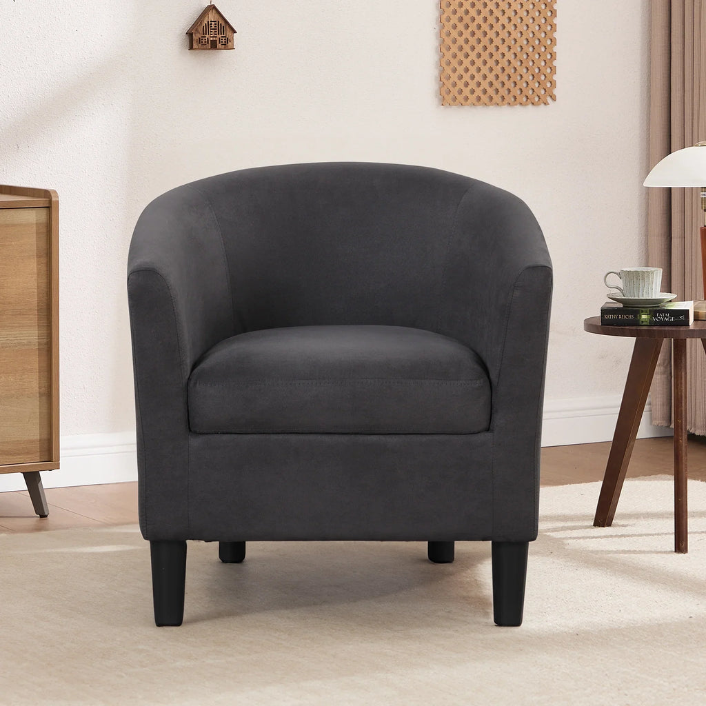 2026 NewBonzy Home Velvet Accent Chair with Ottoman for Living Room,Beige