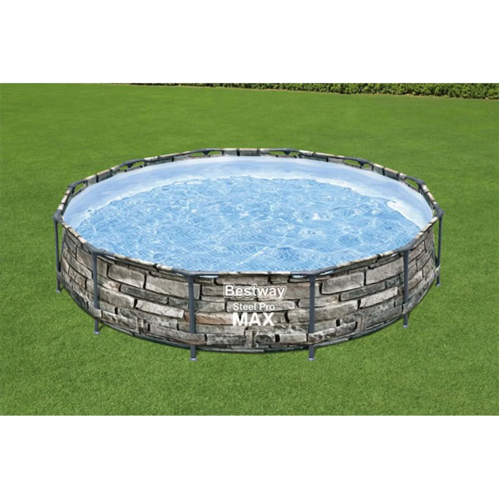 2026 NewBestway Steel Pro MAX 12' x 30" Above Ground Outdoor Swimming Pool Set