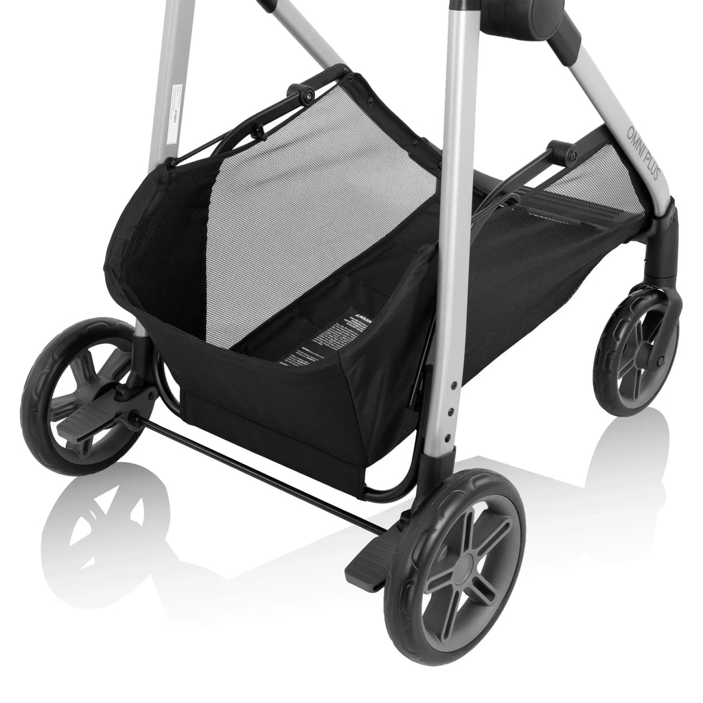 2026 NewEvenflo Omni Plus Modular Travel System with LiteMax Sport Infant Car Seat, Mylar Gray, Unisex