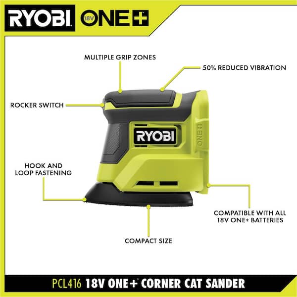 2026 NewONE+ 18V Cordless 2-Tool Combo Kit with Random Orbit Sander and Corner Cat Finish Sander (Tools Only)