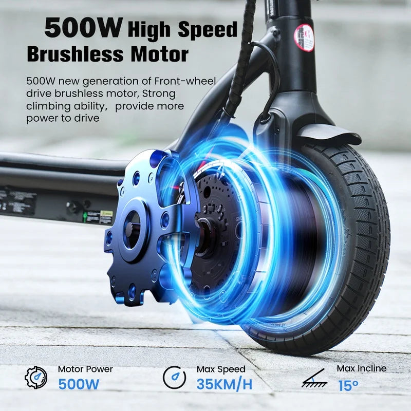 2026 NewiScooter Electric Scooter Adult, 350W Motor, 21 Miles Long Range, 19 mph & 8.5" Pneumatic tire Folding Commuter Electric Scooter for Adults & Teens, Superior Performance Smart App & Dual Braking