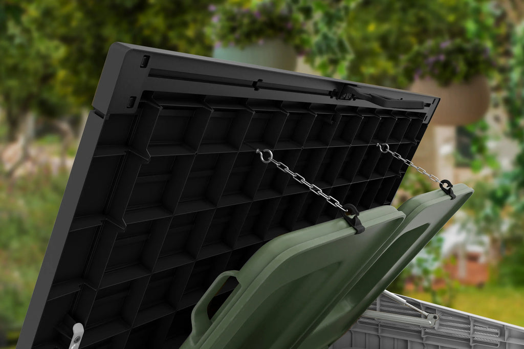 2026 NewKeter S.I.O Midi 4.3' x 2.3' x 3.7' Horizontal Resin Outdoor Storage Shed with Durable Floor, Grey