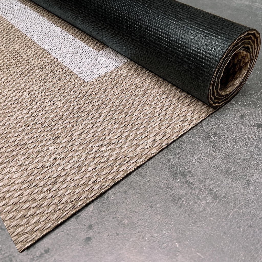 2026 Alfombra vinílica Premium de tejido trenzado de alta gama Marrón 200x290 cm