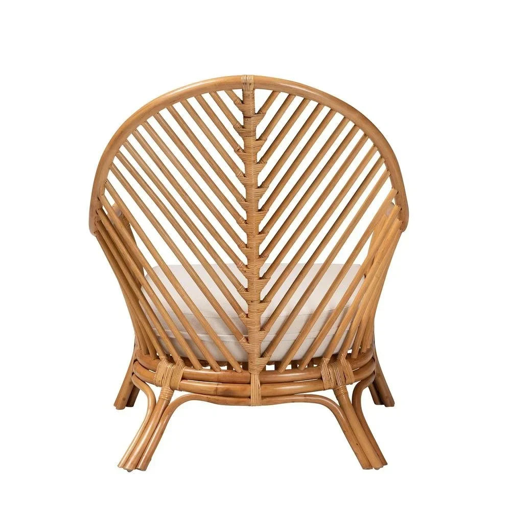 2026 Newbali & pari Lisabon Bohemian Light Honey Rattan Arm Chair