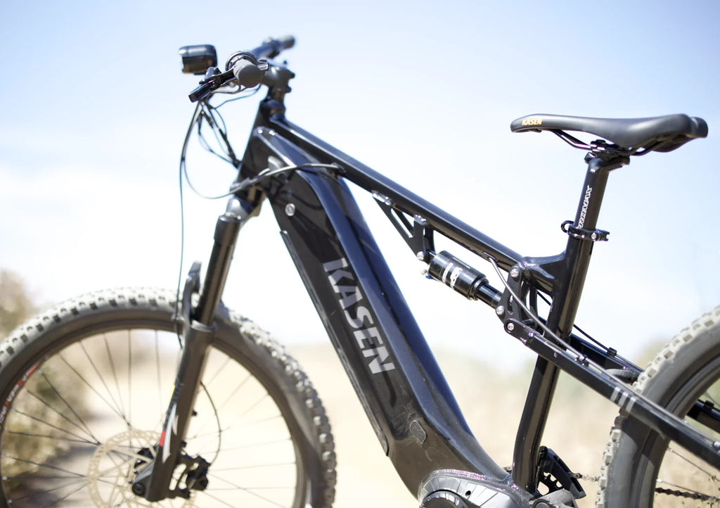 2026 NewKasen Electric Mountain Bike Mid-driven 500w 48v 15ah Full Suspension Throttle and Pedal Assist