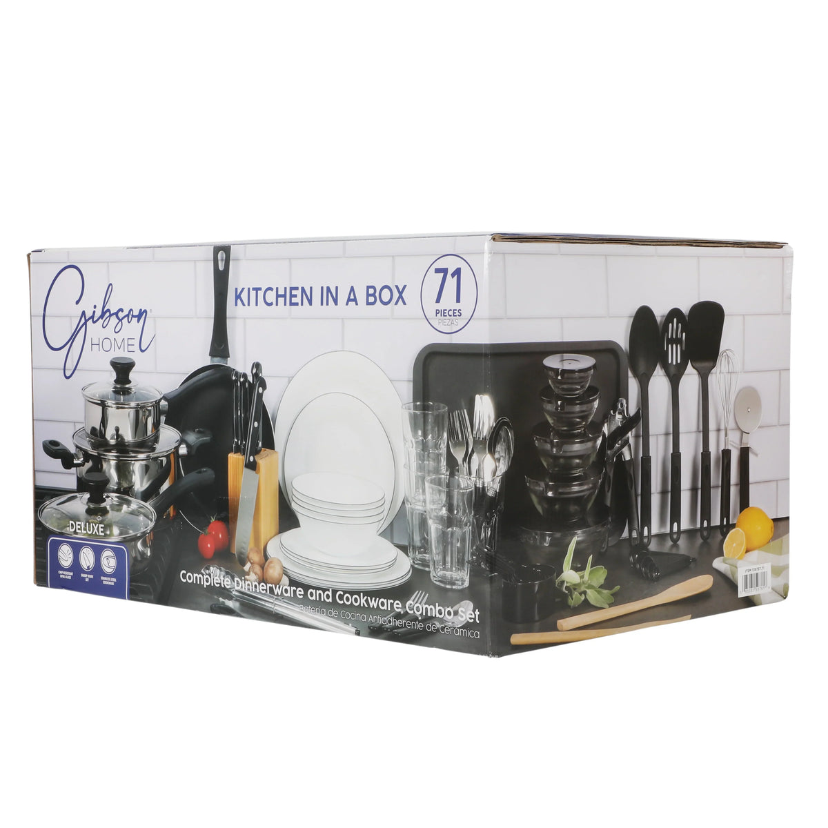 2026 NewGibson Home 71-Piece Stainless Steel Silver Cookware Combo Set