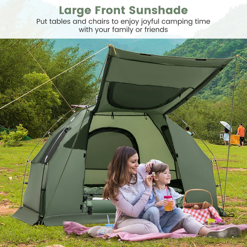 2026 NewGoplus 1-Person Waterproof Camping Tent Cot with Air Mattress, Pillow, Sleeping Bag