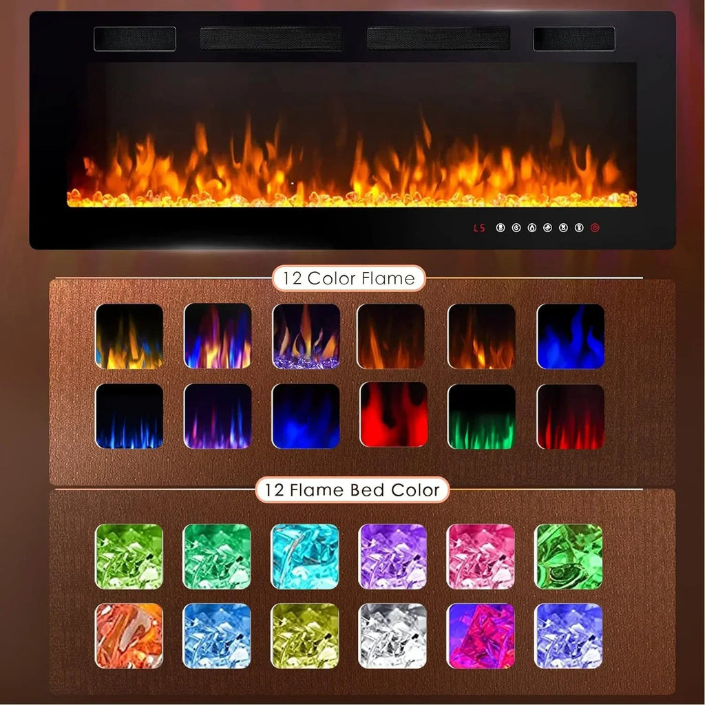 2026 NewVitesse Electric Fireplace 50 in 1500 W