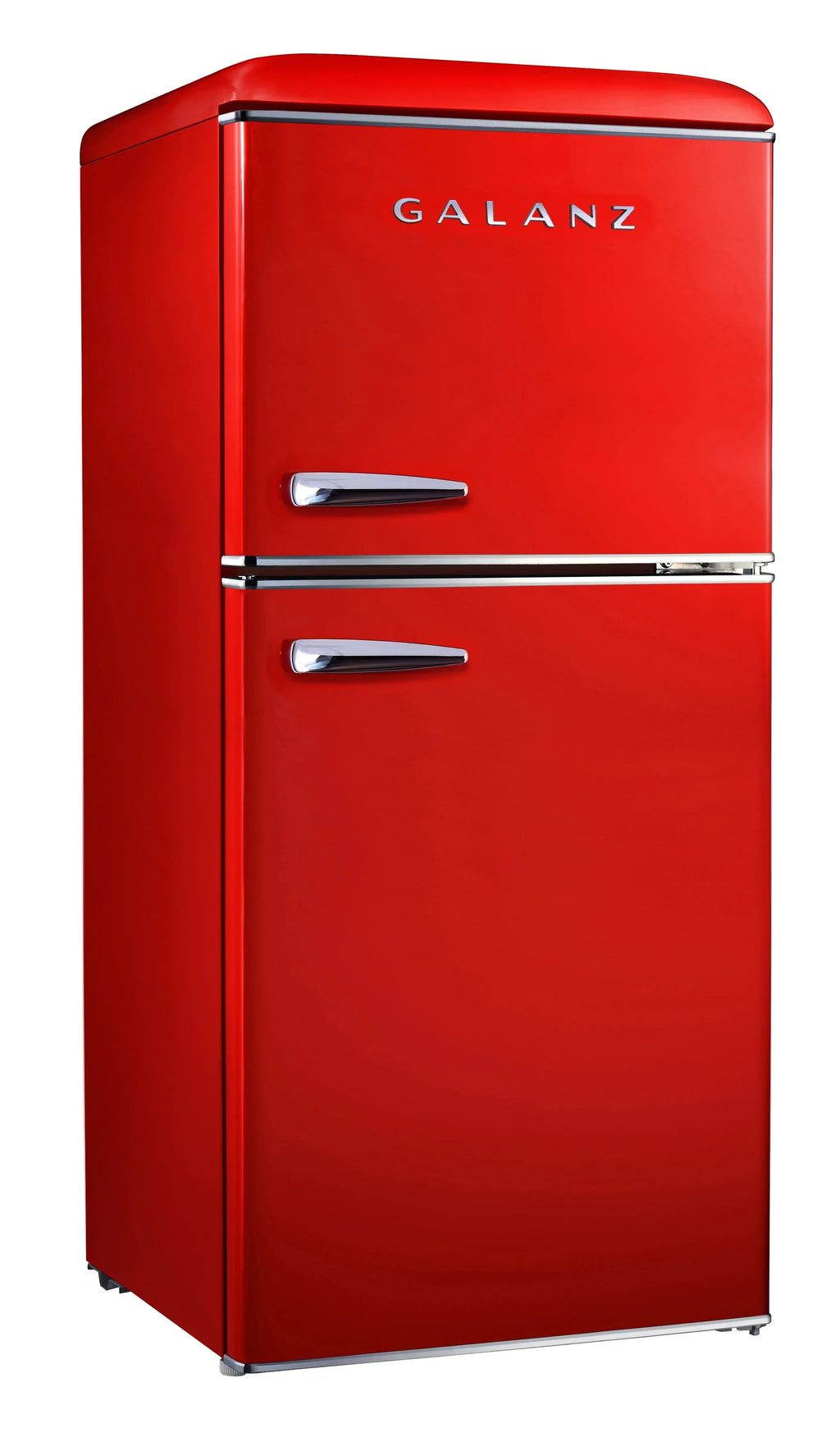 2026 NewGalanz 4.0 cu ft Retro Two Doors Refrigerator, Red