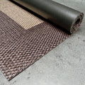 2026 Alfombra vinílica Premium de tejido trenzado de alta gama Marrón 200x290 cm