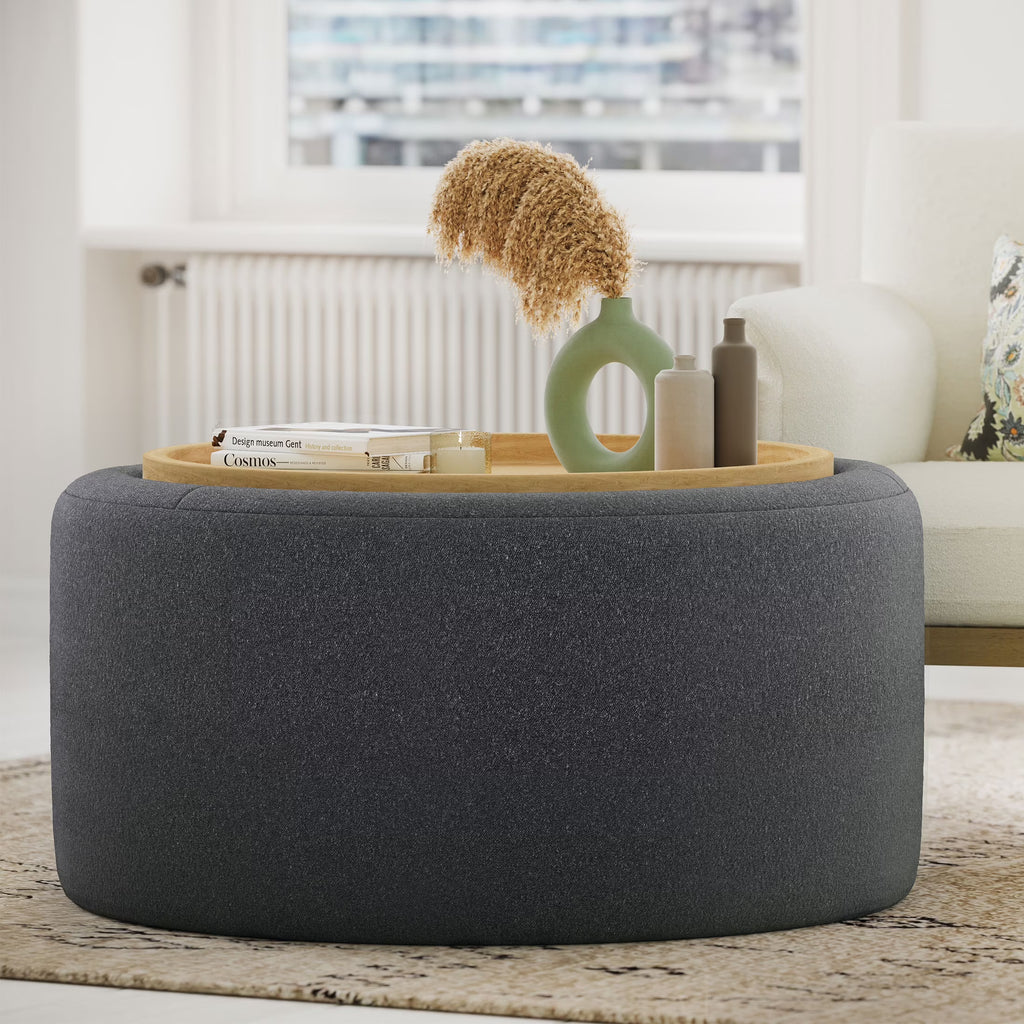 2026 NewBeautiful Drew Stowaway Coffee Table with Storage by Drew Barrymore, Cream