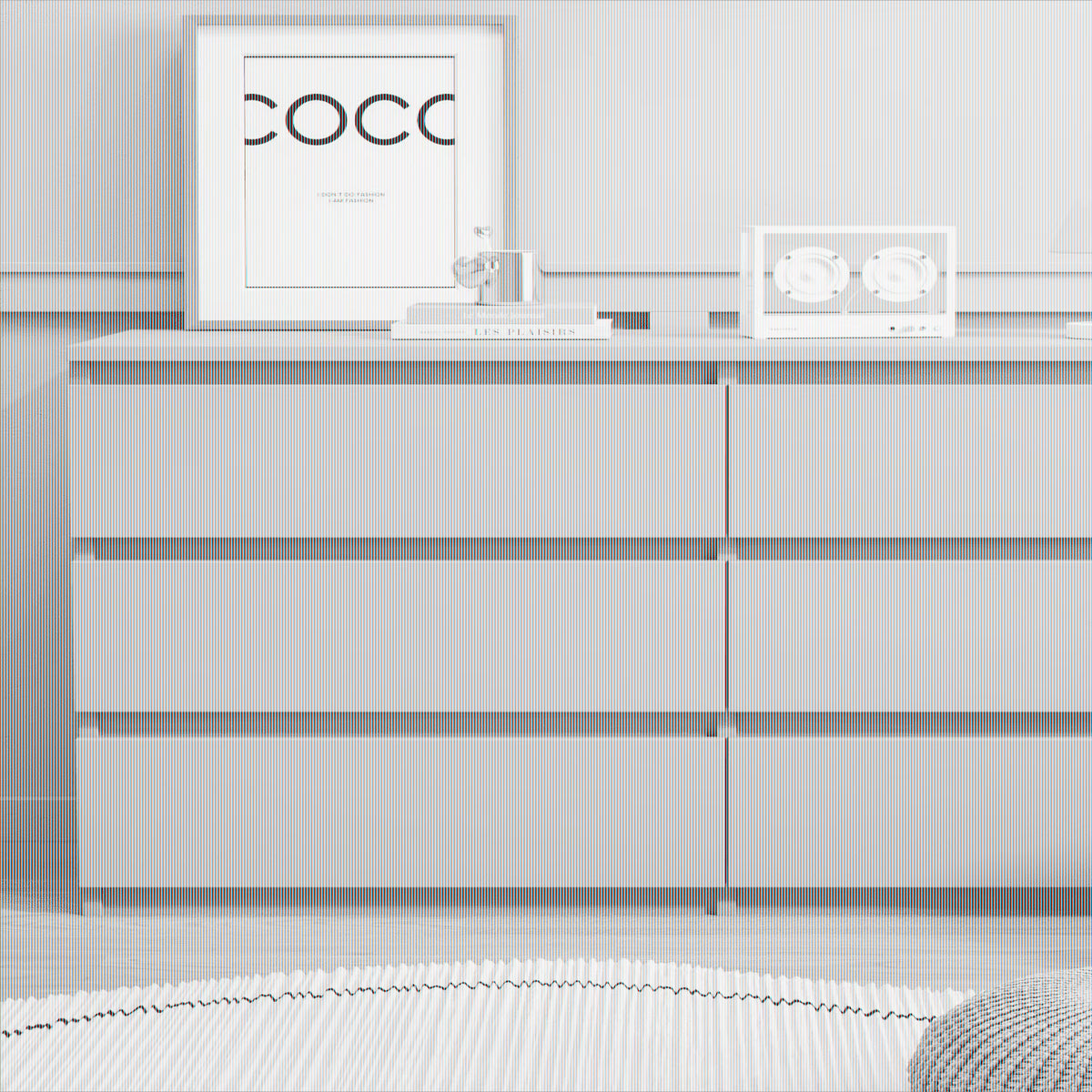 2026 NewResenkos Modern Mid Century 6 Drawer Wide Dressers Chests for Bedroom, Chest of Drawer Organizer Grey