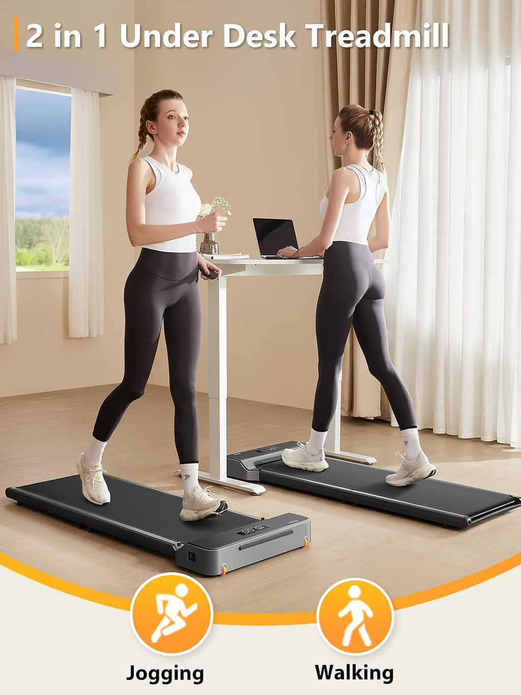 2026 WalkingPad Z1 Cinta de correr plegable 121 × 40 cm para casa, velocidad 1–6 km/h, mando a distancia y pantalla LED