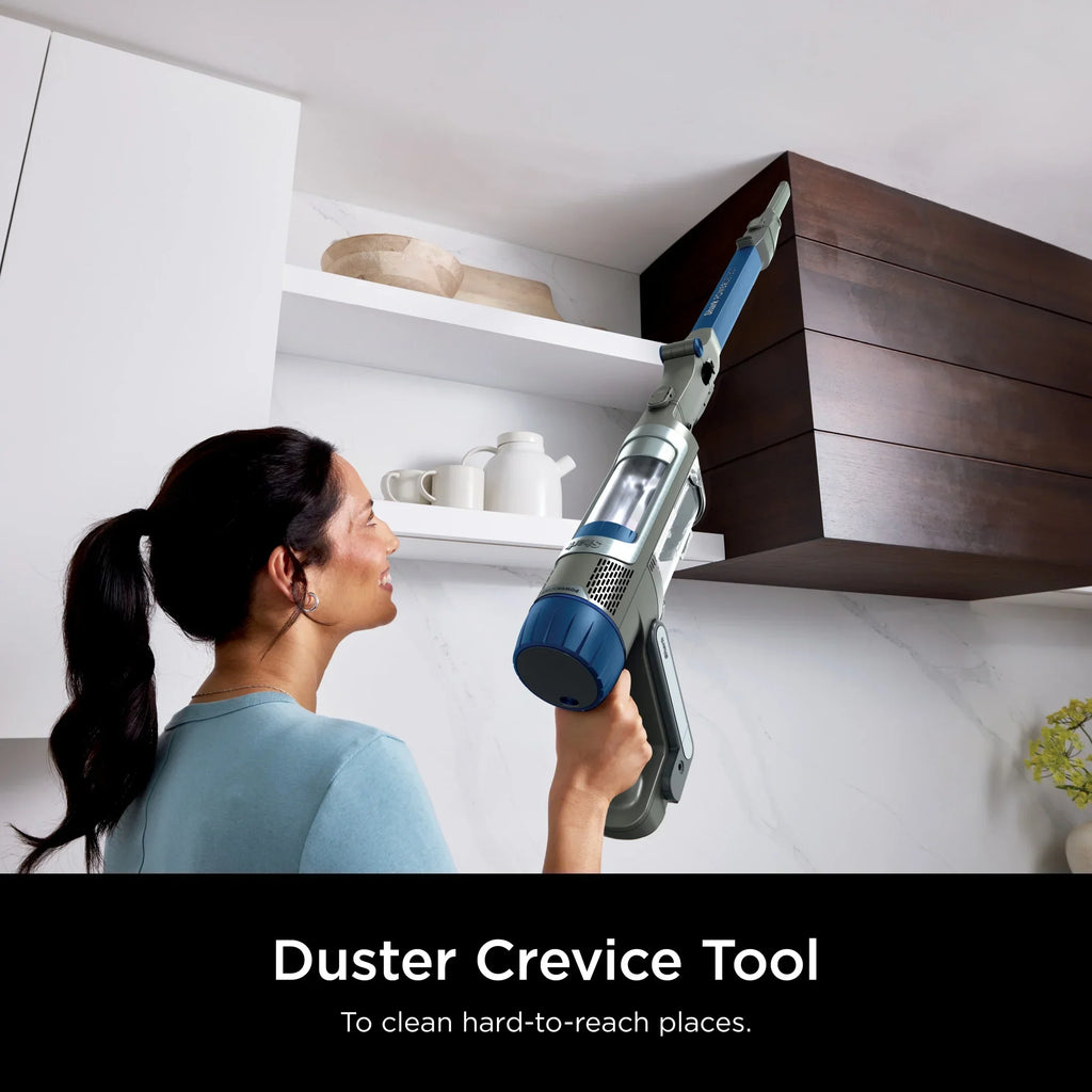 2026 NewShark PowerDetect Cordless Stick Vacuum, Multi-Surface, with DuoClean Detect Nozzle and MultiFLEX Wand, Up to 60 Mins Runtime, IP1250 Blue