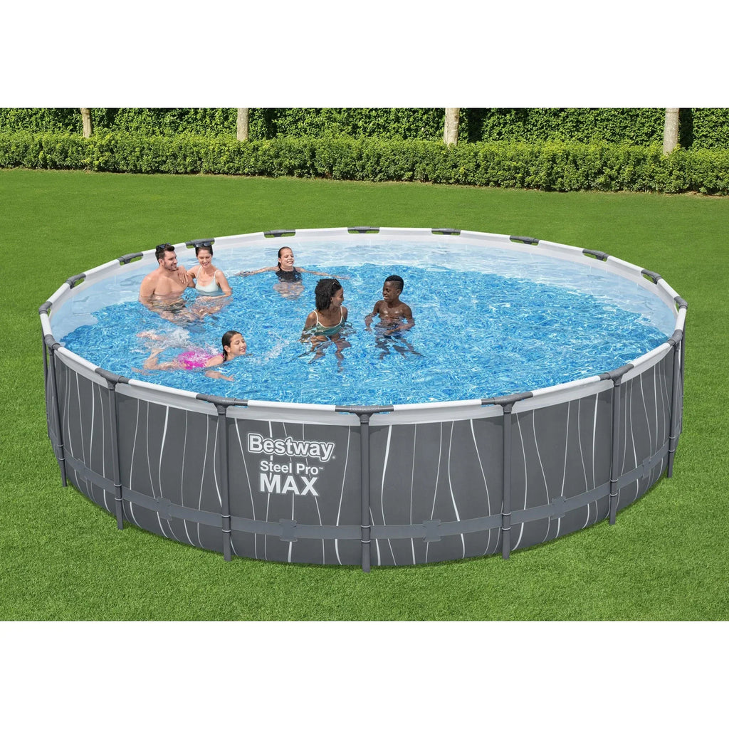 2026 NewBestway Steel Pro MAX 12' x 30" Above Ground Outdoor Swimming Pool Set