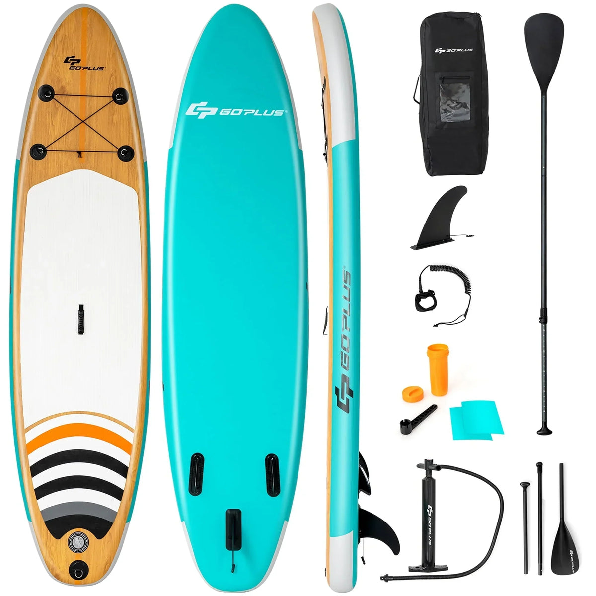 2026 NewGoplus 11' Inflatable Stand Up Paddle Surfboard W/Bag Aluminum Paddle Pump