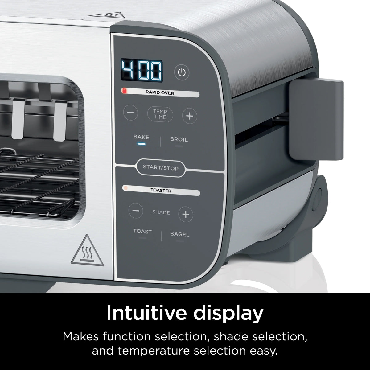 2026 NewNinja Foodi 2-in-1 Flip Toaster, 2-Slice Toaster, Compact Toaster Oven, Snack Maker, 1500 Watts, ST100