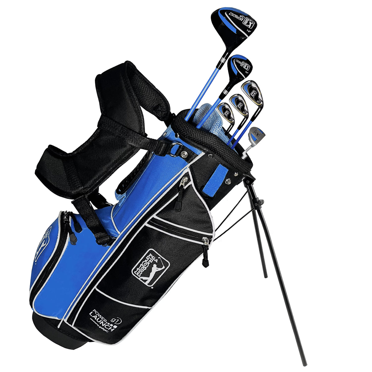 2026 NewPGA Tour Right-Handed 10 Piece Kids Golf Club Stand Bag Set; Player Height 4'8 - 5'2", Ages 8-12