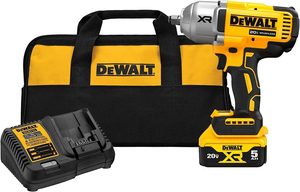 2026 NewDEWALT 20V MAX XR 1/2" High Torque Impact Wrench with Hog Ring Anvil Kit (DCF900P1)