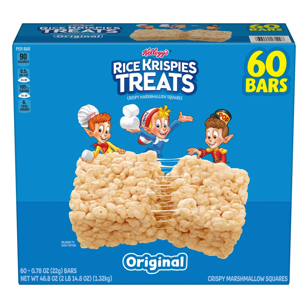 2026 NewKellogg's Rice Krispies Treats, 0.78 oz, 60-count