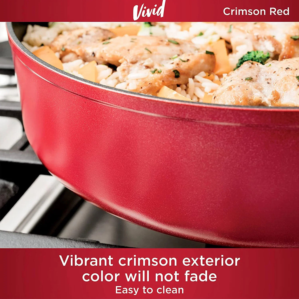 2026 NewNinja Foodi NeverStick Vivid Oven Safe 10 Piece Pots and Pans Cookware Set