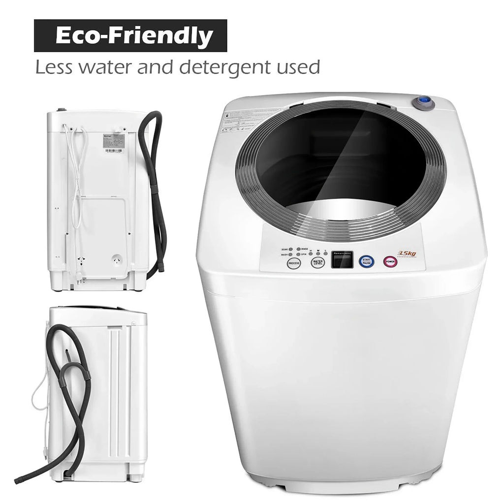 2026 NewCostway Full-Automatic Laundry Wash Machine Washer Spinner Drain Pump