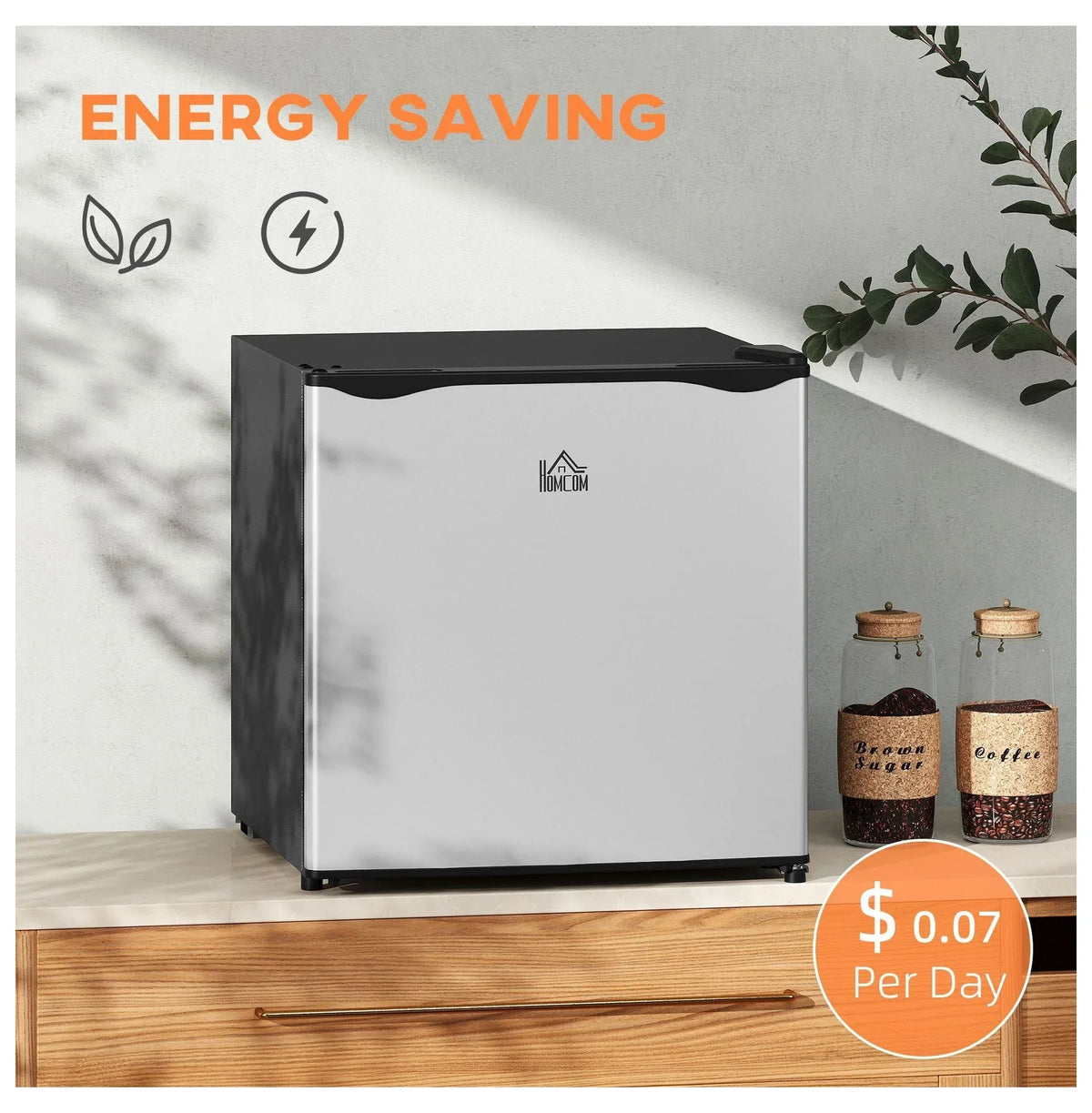 2026 NewMini Upright Freezer 1.1 Cu.Ft - Compact Silver Freezer, Removable Shelves, Low Noise, Adjustable Temperature - Ideal for Apartments, Dorms, Offices