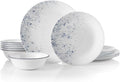 2026 NewCorelle Indigo Speckle 18-Piece Glass Dinnerware Set (Service for 6)