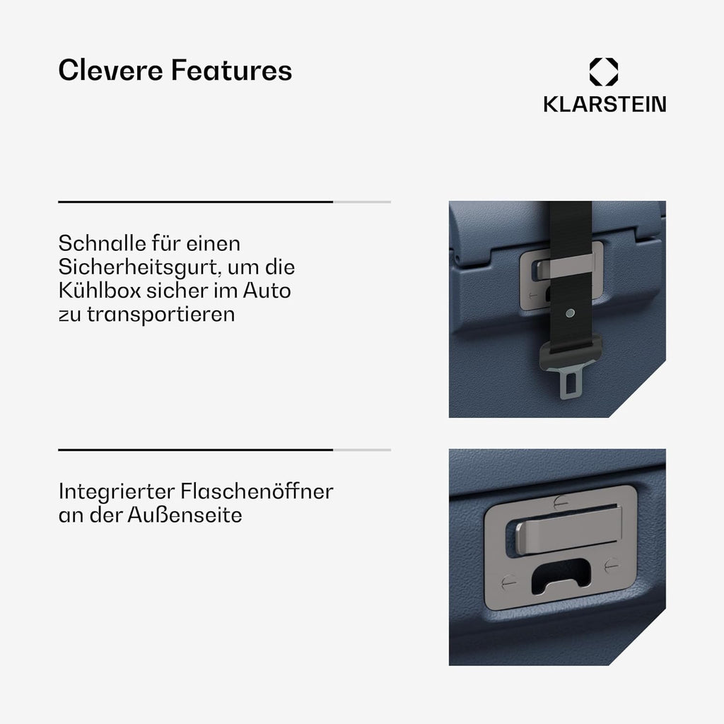 2026 Nevera portátil Klarstein SwiftFrost de 12 litros con compresor y compartimento congelador: nevera eléctrica portátil, pantalla LED, doble alimentación (12 V/230 V), de -20 °C a 20 °C, modos ECO y MAX, ideal para acampadas y coches.