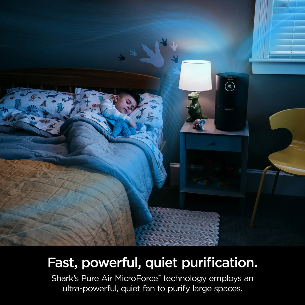 2026 NewShark Air Purifier with Nanoseal HEPA, Cleansense IQ, Odor Lock, Cleans up to 500 Sq. ft, Charcoal Grey, HP100