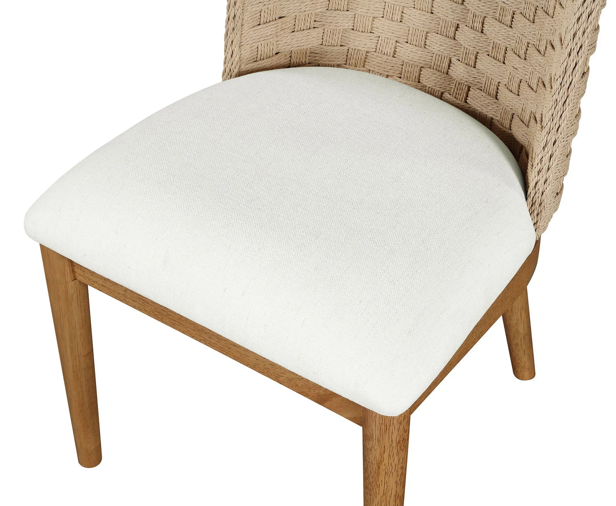 2026 NewMy Texas House Saylor Farmhouse Dining Chair Set, Natural Wood, Set of 2