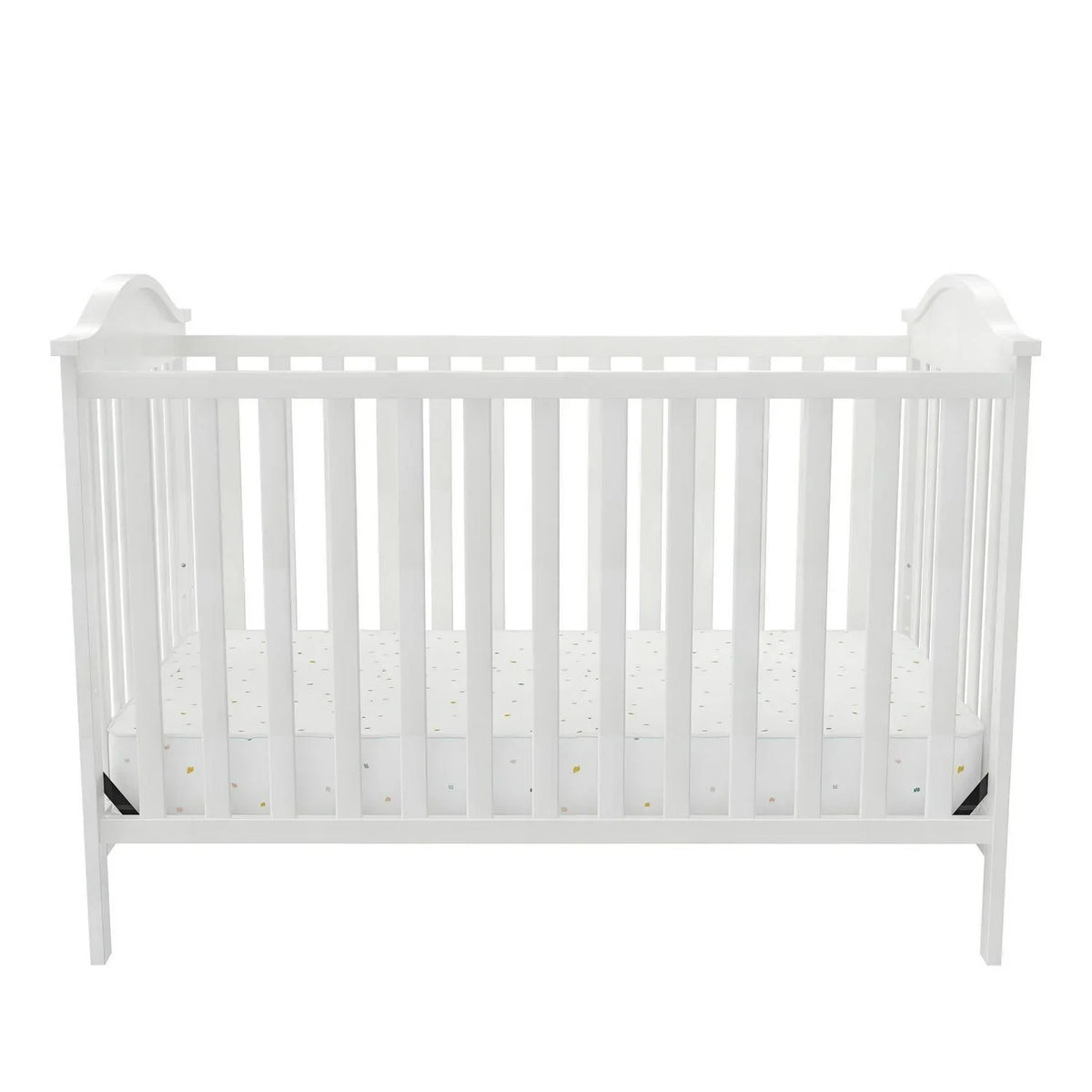 2026 NewBaby Relax Adele 3-in-1 Convertible Crib. White
