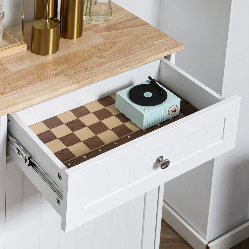 2026 NewHOMCOM Kitchen Tilt Out Trash Bin Cabinet, Free Standing Recycling Cabinet