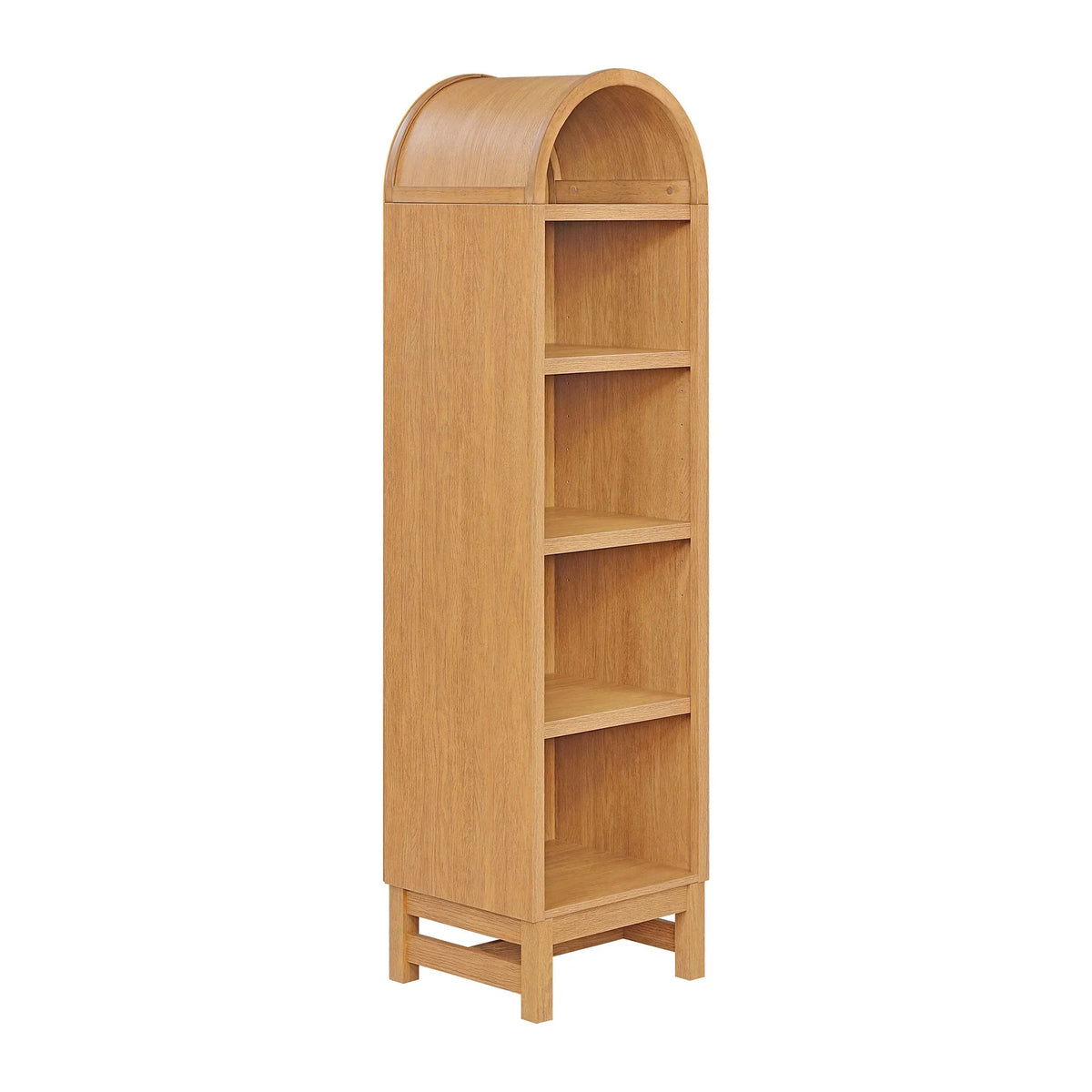 2026 NewBetter Homes & Gardens Juliet Narrow Arch Bookcase, Rich Black and Light Honey