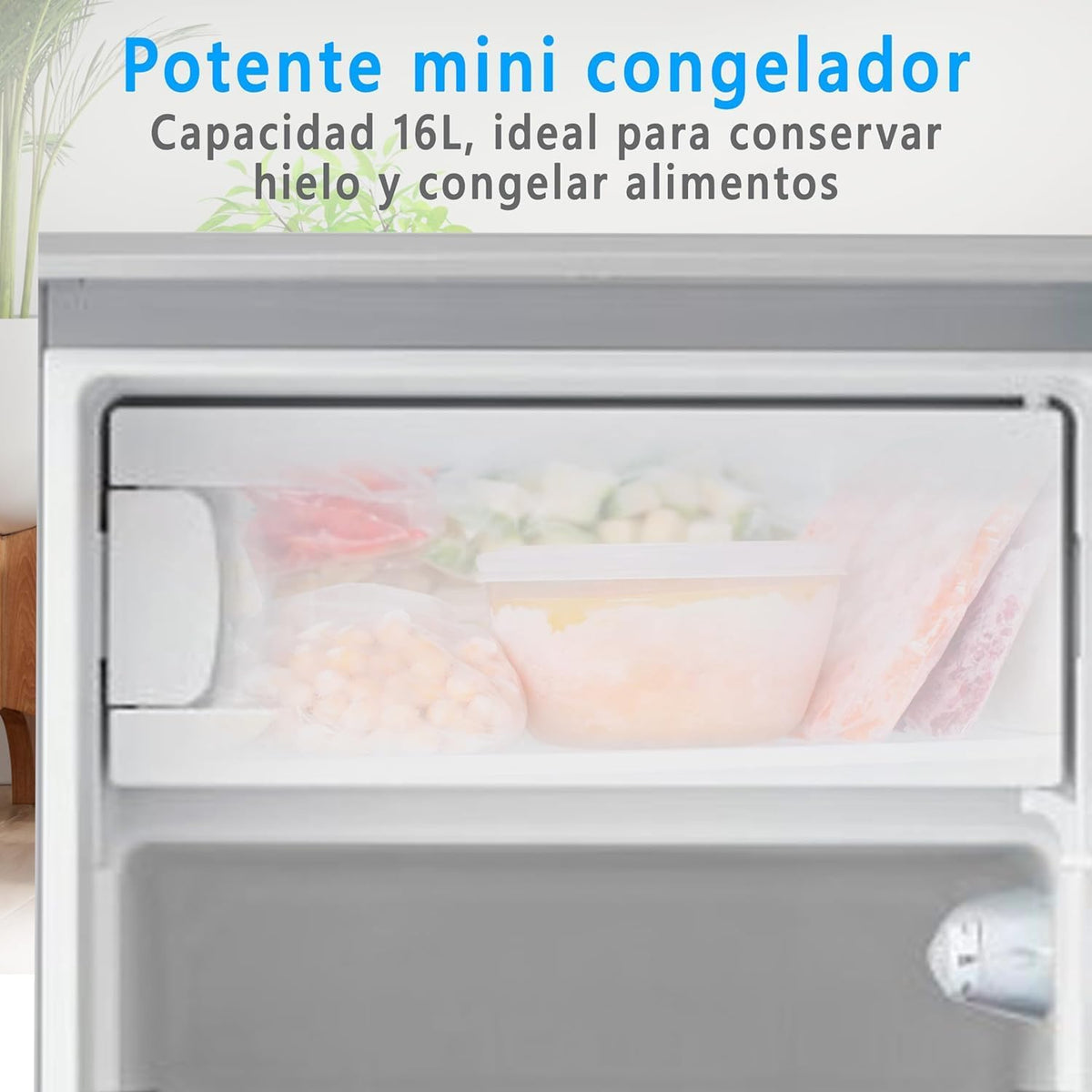2026 Midea Nevera pequeña 113L con Congelador - Mini frigorífico pequeño para la Habitación/Caravana/Camping - Mini Bar Bajo Consumo - Frigorifico Bajo Encimera Silencioso 39dB + Congelador -16º/-24º
