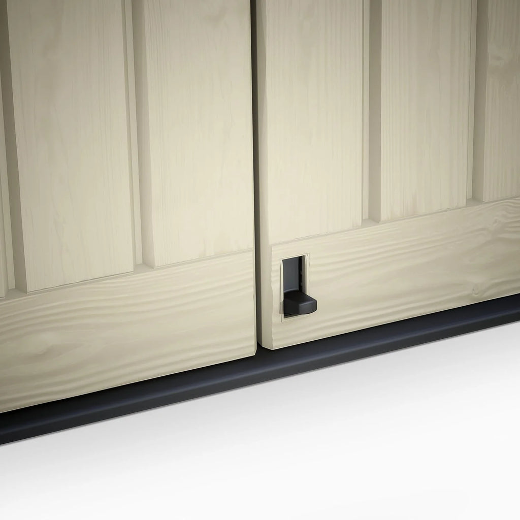2026 Keter Sio Max -Cobertizo de jardín exterior, Capacidad 1200L, Color Topo/Beige, 145.5 x 125 x 82 cm