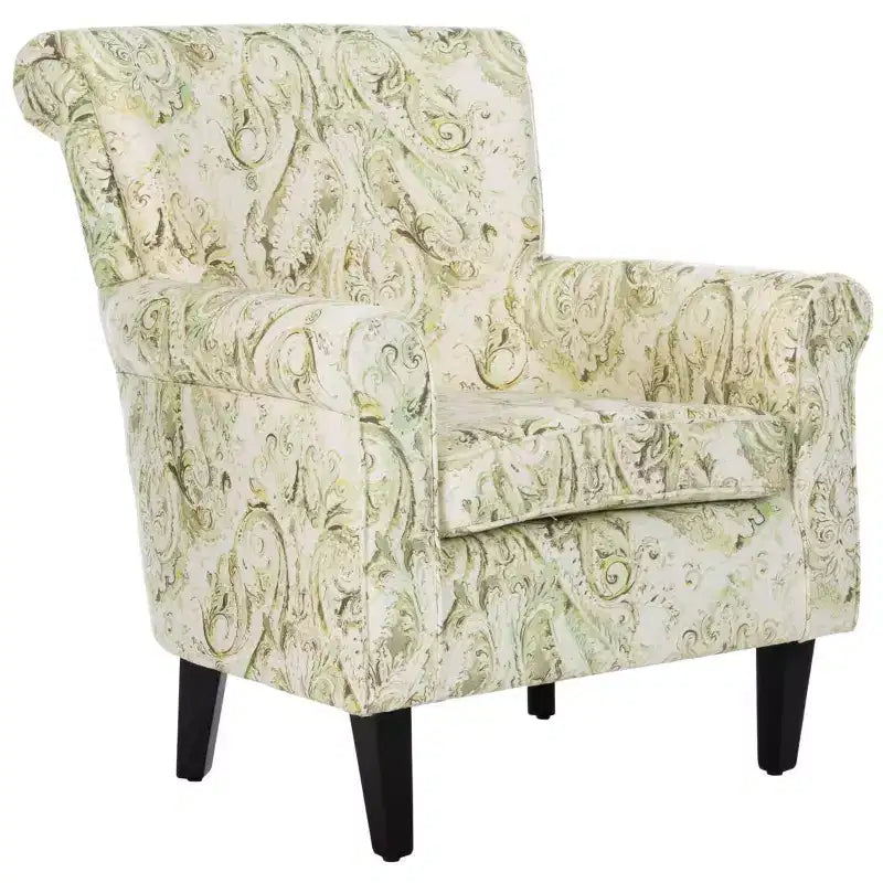 2026 Sillón decorativo tapizado de 1 plaza, beige/verde/azul/rojo