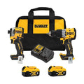 2026 New20V MAX XR Hammer Drill and ATOMIC Impact Driver 2 Tool Combo Kit with (2) 4.0Ah Batteries, Charger, and Bag