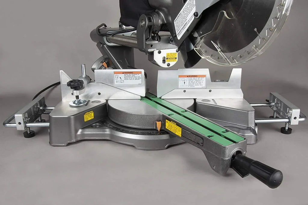 2026 NewMetabo HPT 10-Inch Sliding Compound Miter Saw, Adjustable Laser Guide, Double Bevel, Electronic Speed Control, 12 Amp Motor, Electric Brake C10FSHS