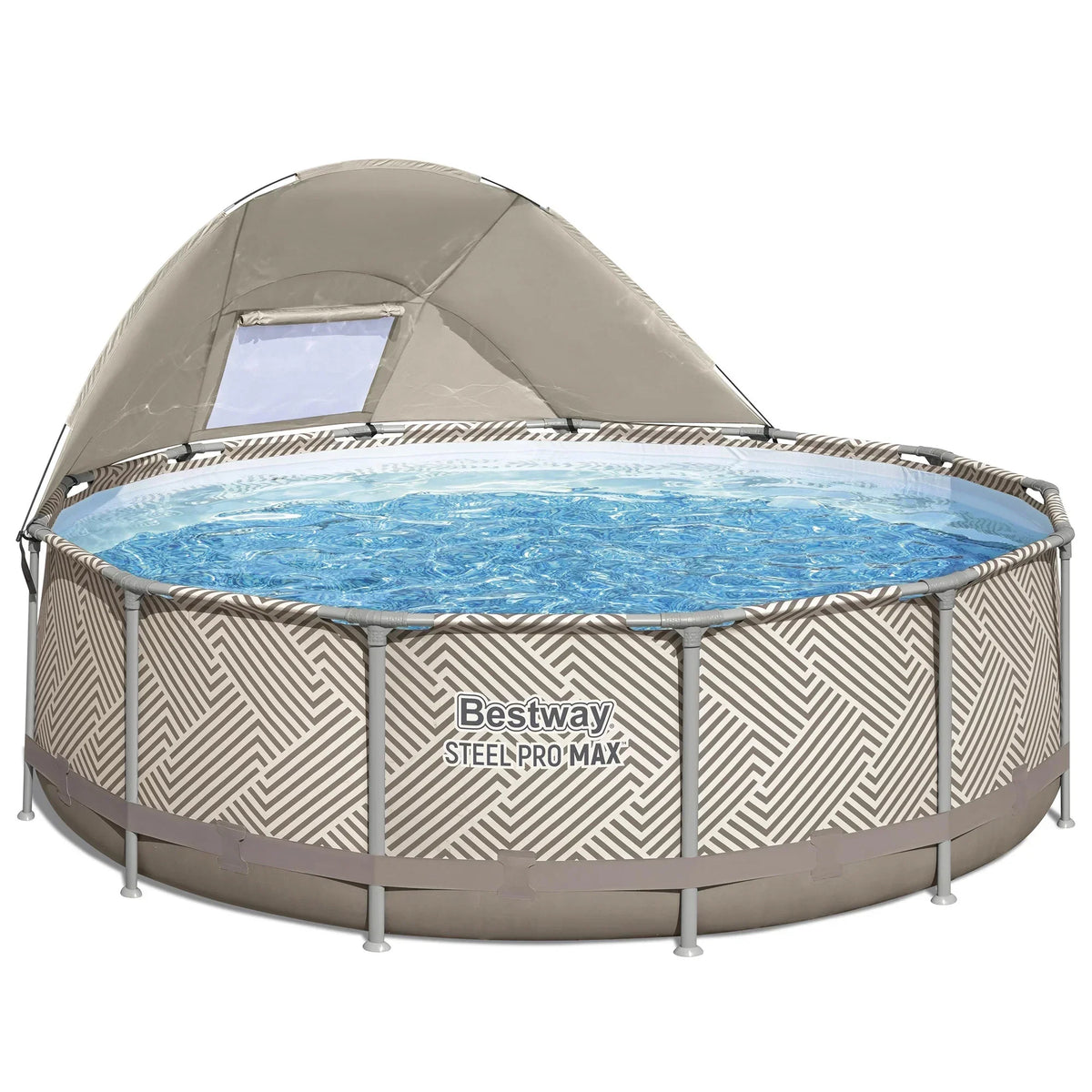 2026 NewBestway Steel Pro MAX 12' x 30" Above Ground Outdoor Swimming Pool Set