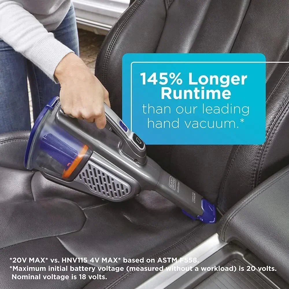 2026 NewBLACK+DECKER dustbuster furbuster AdvanceClean+ Cordless Pet Handheld Vacuum, HHVK515JP07