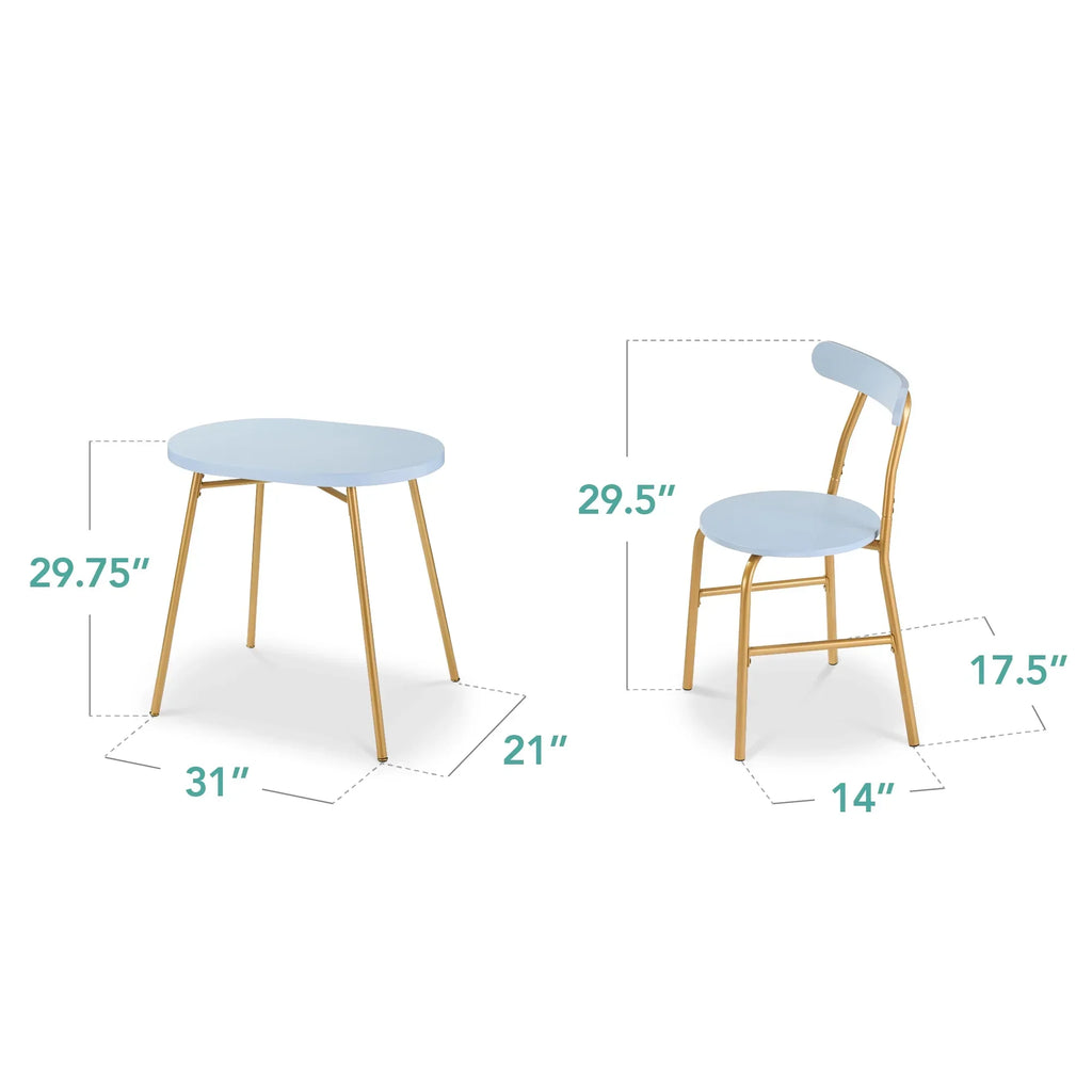 2026 NewBest Choice Products 3-Piece Modern Oval Dining Table Set, Small Kitchen Dinette w/ 2 Chairs - Black/Black